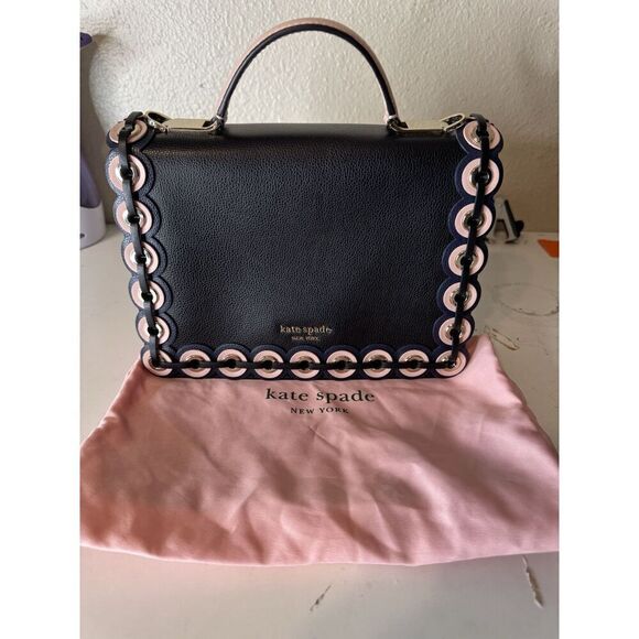 New Kate Spade Medium Masie Paterson Drive Grommet Satchel Bag $379  AUTHENTIC - Picture 6 of 16